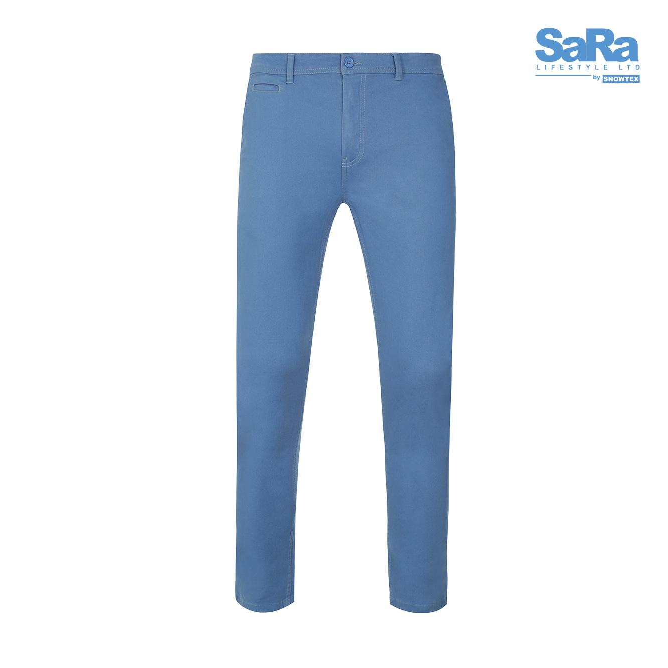SaRa Men's  Chino Pant (MT2016MB-Mid blue)