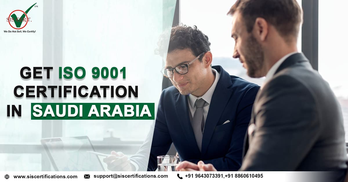 Get ISO 9001 Saudi Arabia | Apply ISO 9001 Certification Riyadh, KSA