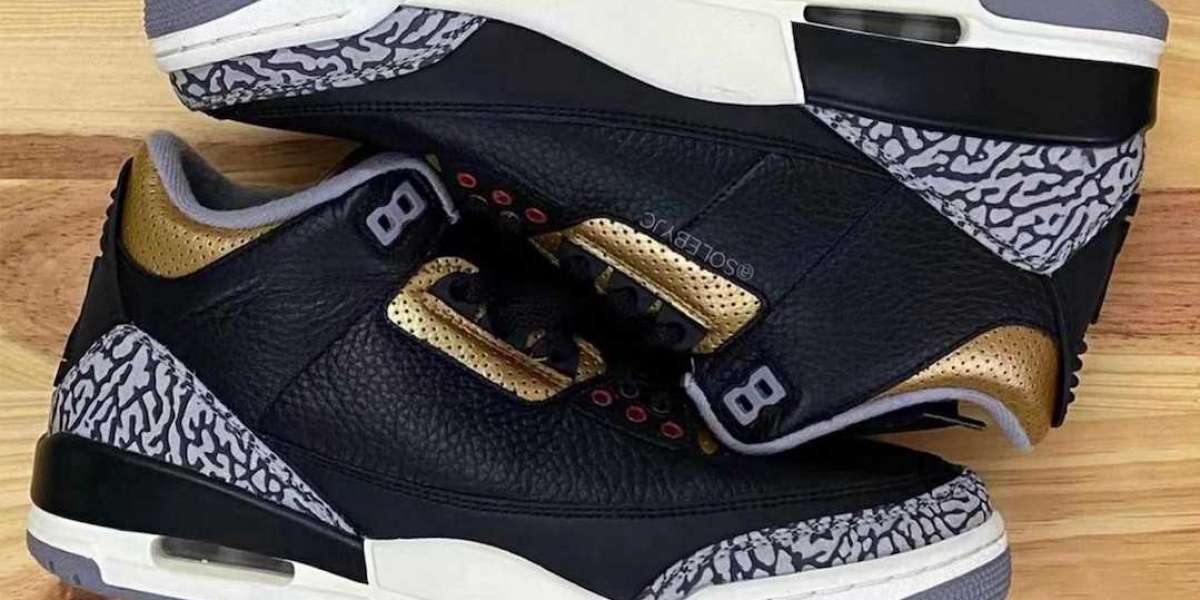 Latest 2022 Air Jordan 3 WMNS “Black Gold” to released on October 6th