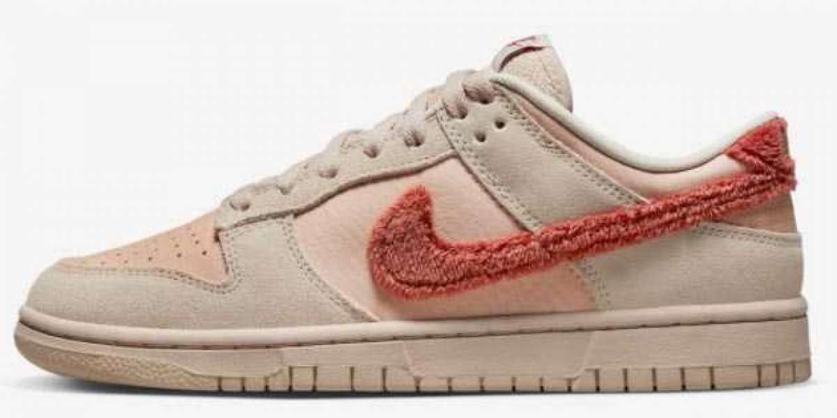 Nike Dunk Low WMNS "Terry Swoosh" DZ4706-200 This hook is so cute!