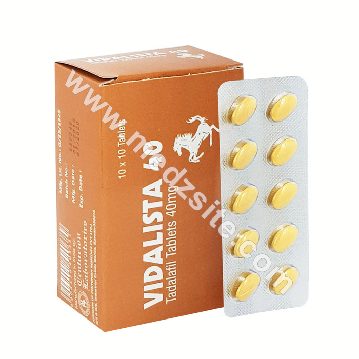 Buy Vidalista 40 mg: Overview, Dosage, Side Effects, Reviews & More