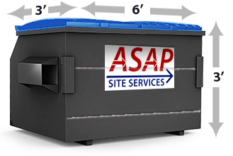 Commercial Front Load Dumpster Rentals | ASAP Site Services