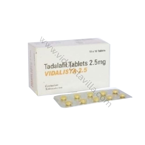 Vidalista 2.5 Mg | Tadalafil | Work | Cheap Cost | Worldwide