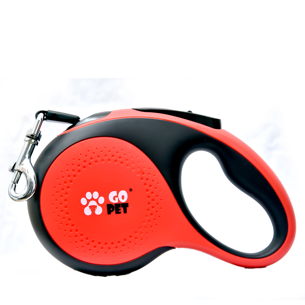 Go Pet Retractable Automatic Dog Leash Classic Red | Pet accessories} | PawsforTails Online Pet Store for Pet Food and Accessories