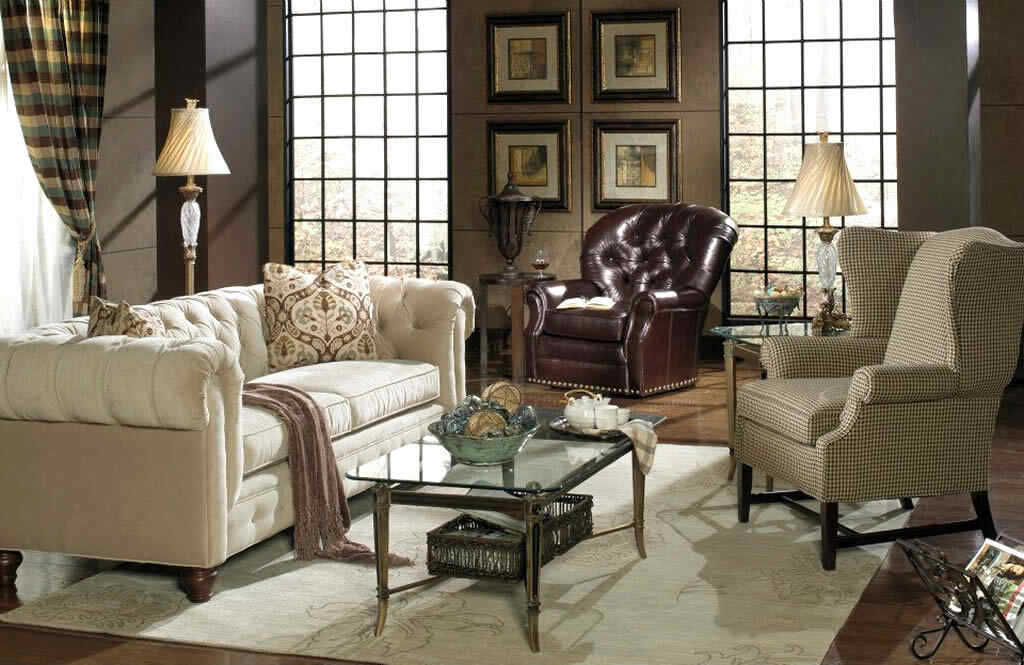 How to Decorate a Living Room With a Chesterfield Chair? - The Cheery Home