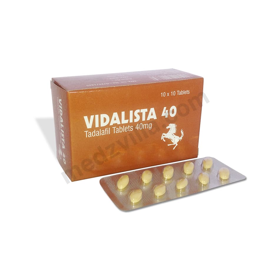 Buy Vidalista 40 mg | Tadalafil Cialis Tablet (20% Off)