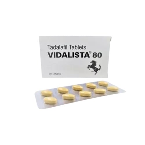 Vidalista 80 Tablet | Tadalafil | Medicament