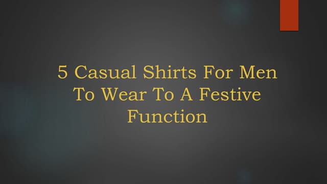 5 Casual Shirts For Men.pptx