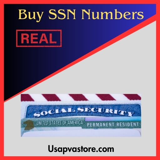 Buy SSN Numbers - 100% Legit & Real Social Security Number