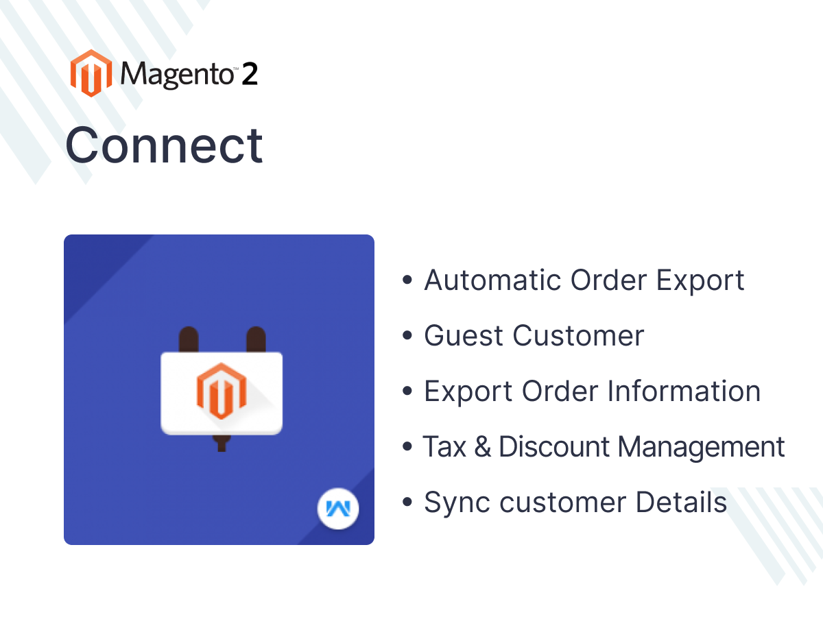 Magento 2 Connect | Online Ecommerce Accounting Extension - WebKul