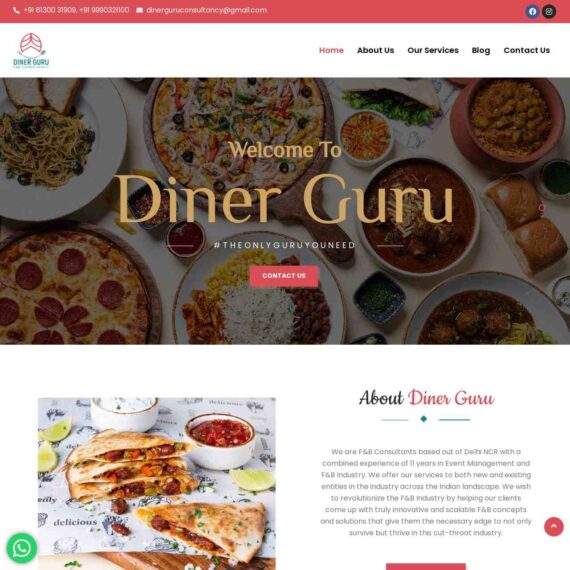 Restaurant Website Design company in Delhi India |