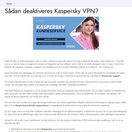 Sådan deaktiveres Kaspersky VPN?