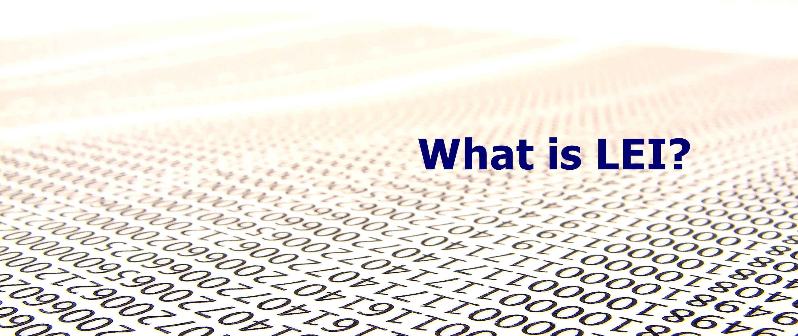 Understanding Legal Entity Identifier (LEI) - LEI – MNS