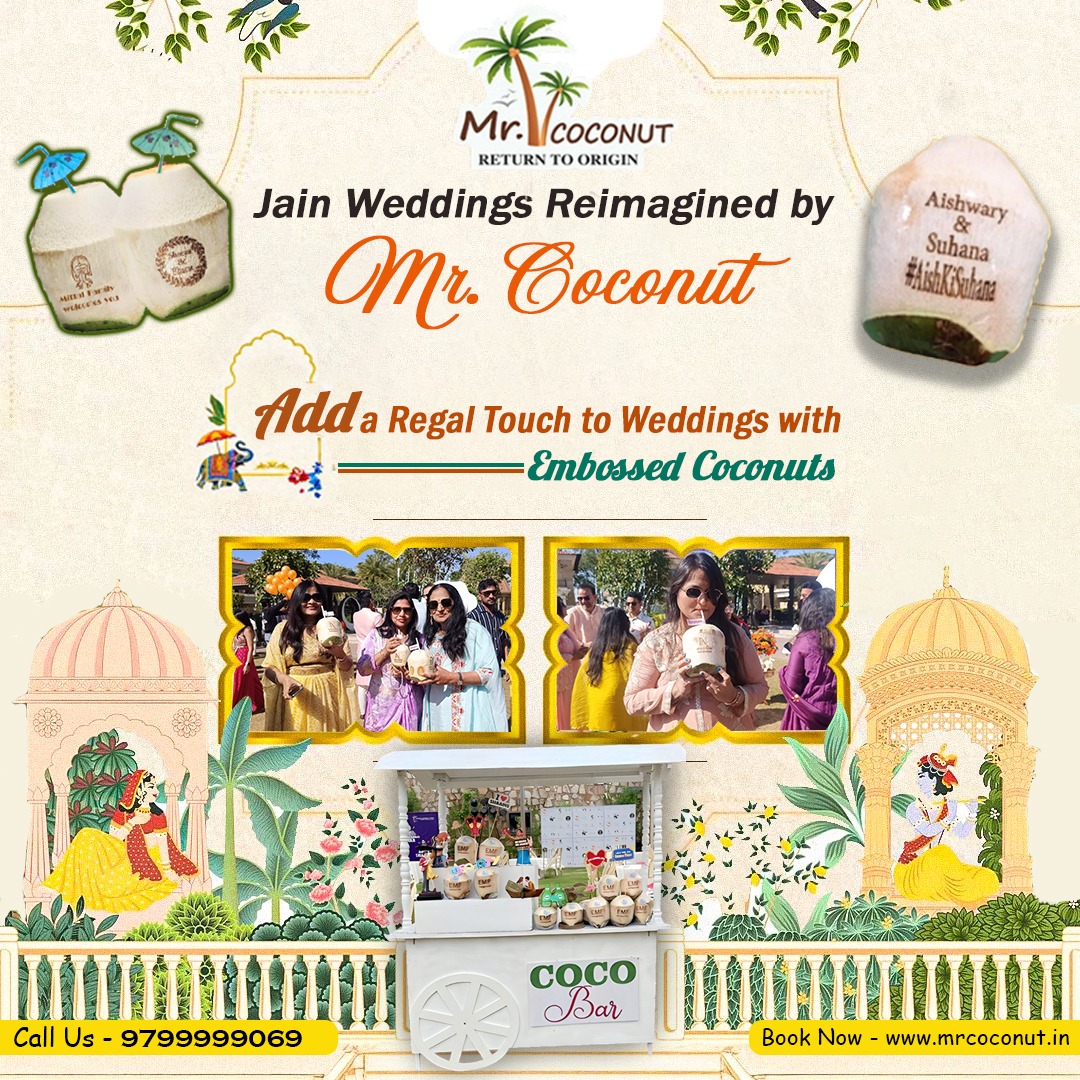 6 Embossed Coconut Ideas for Jain Weddings – The Ultimate Refresher!