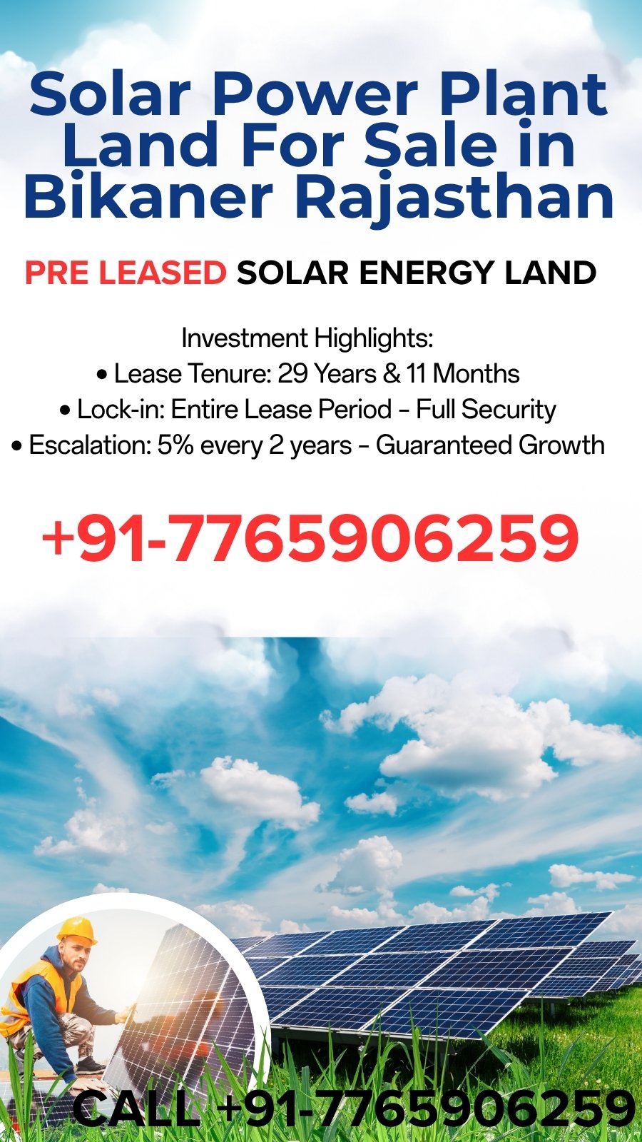 Solar Power Plant Land For Sale in Bikaner Rajasthan - Realty Hunting