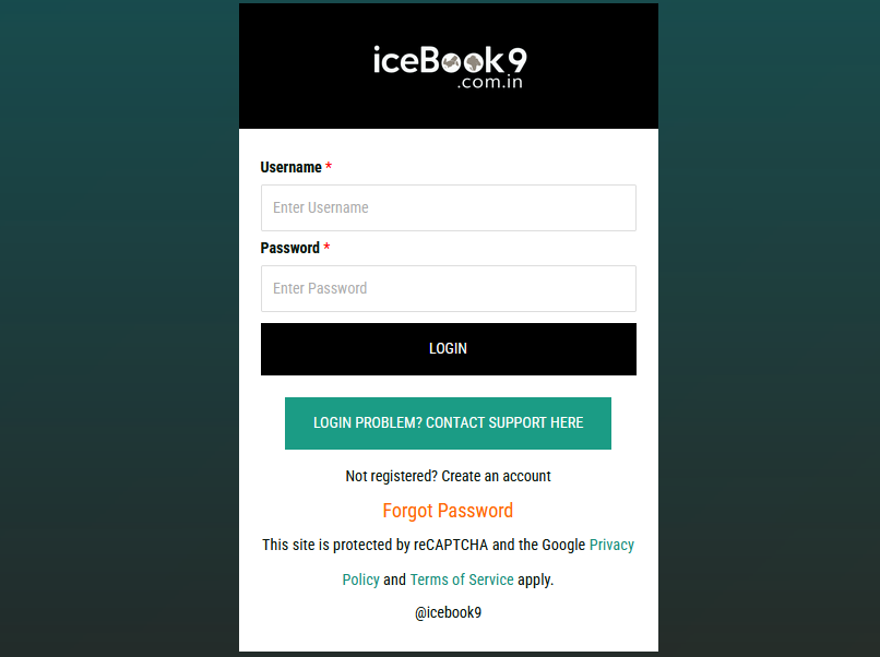 Icebook9 login | Icebook9 login app | Icebook9 login India