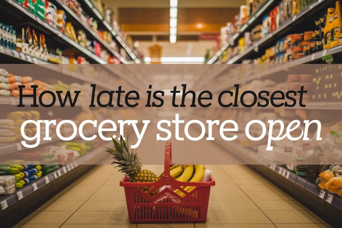 How Late is the Closest grocery store open | A Dive into Detailed