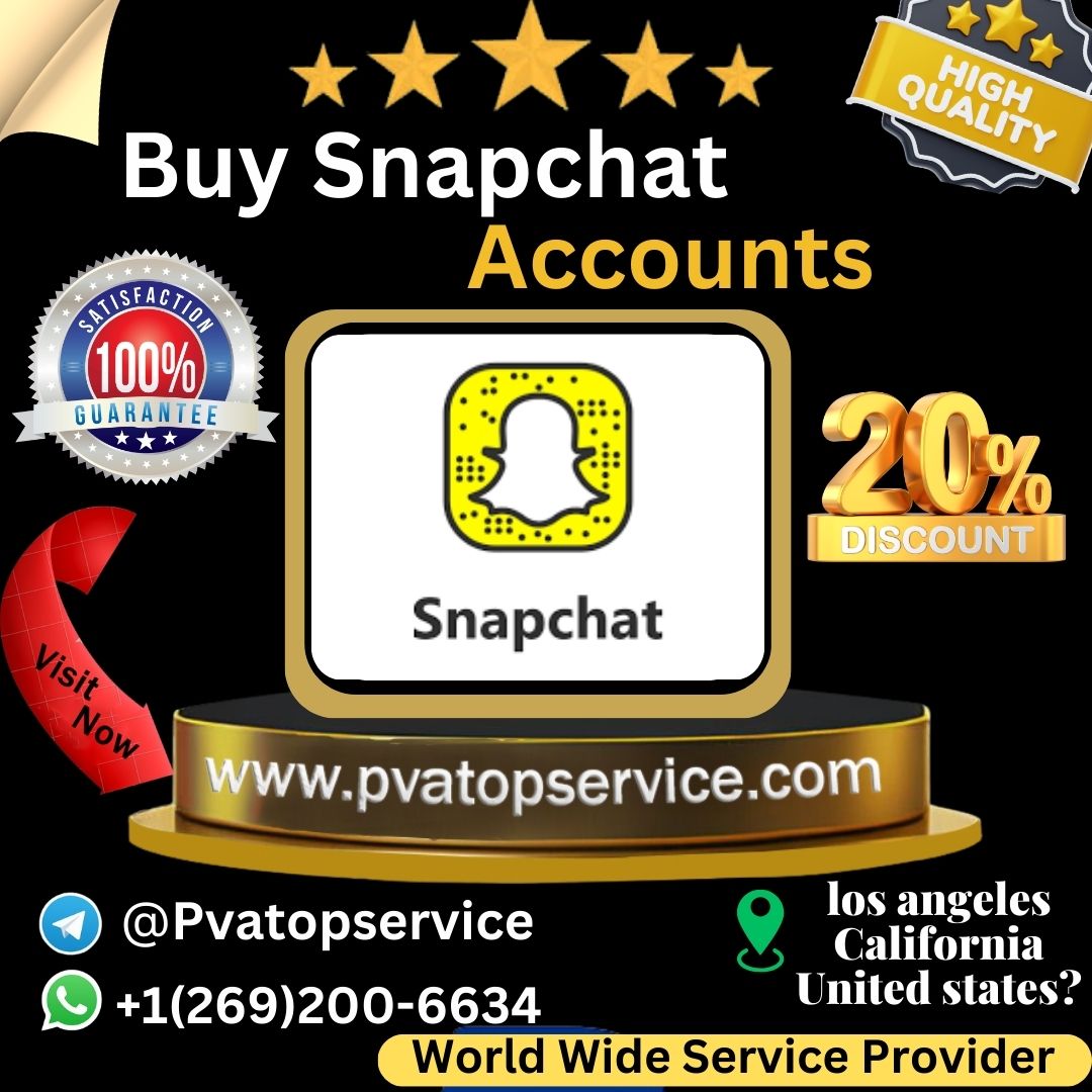 Buy Snapchat Accounts - 100% Full Verified & safe...