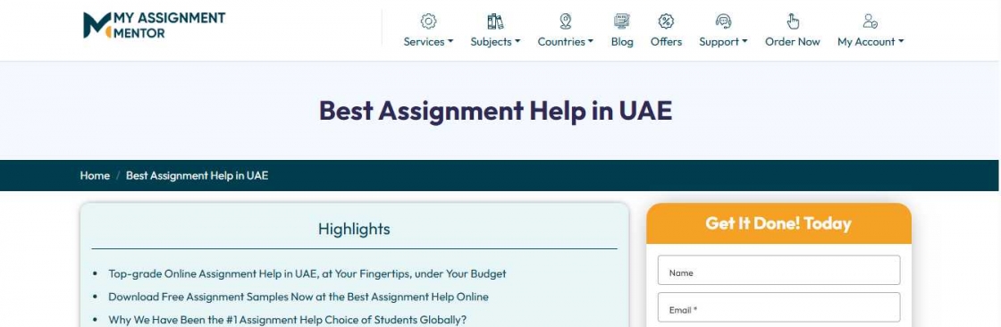 My Assignment Mentor UAE Cover Image