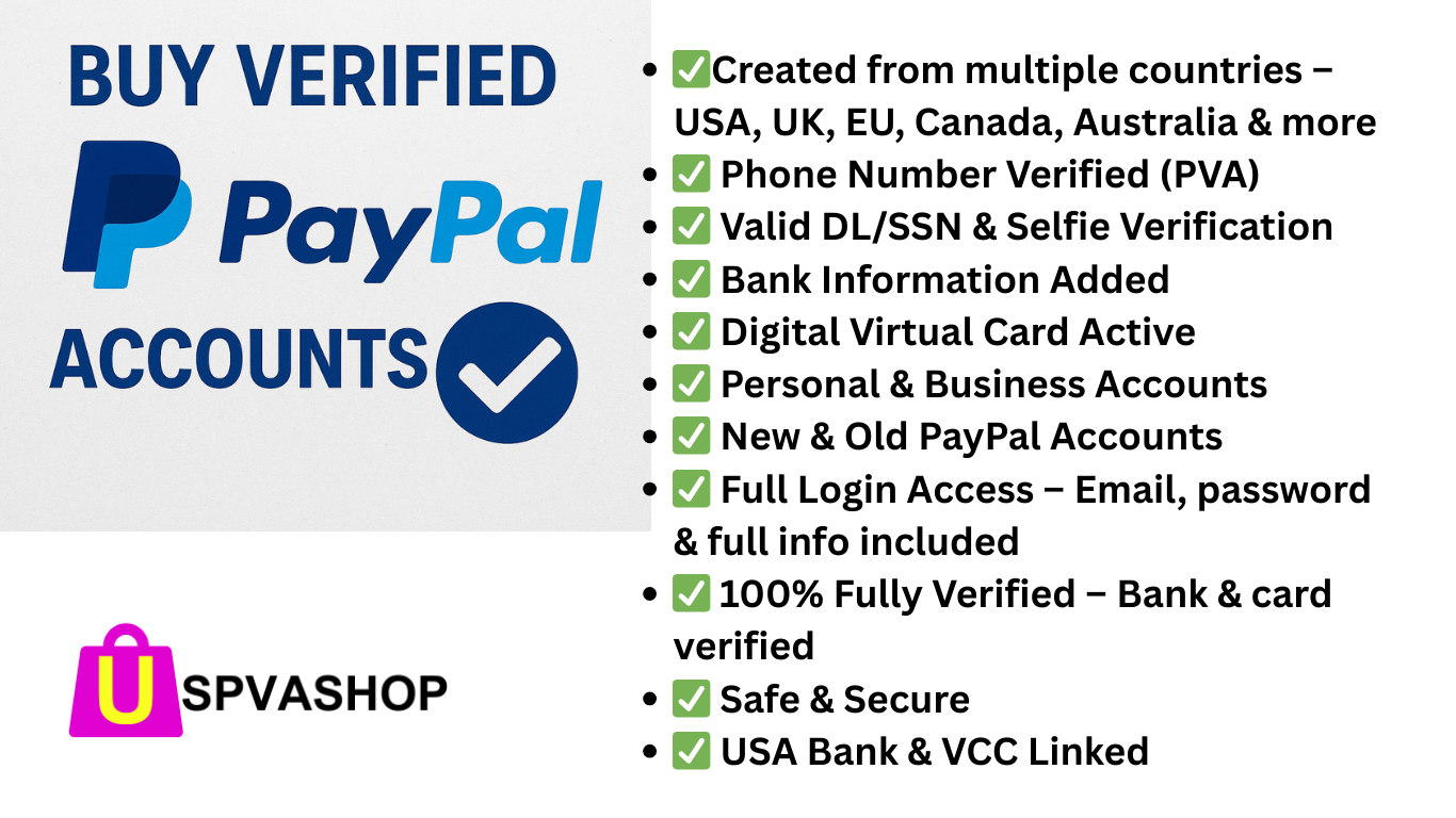 Buy Verified PayPal Accounts – 100% verified, Cheap and trusted