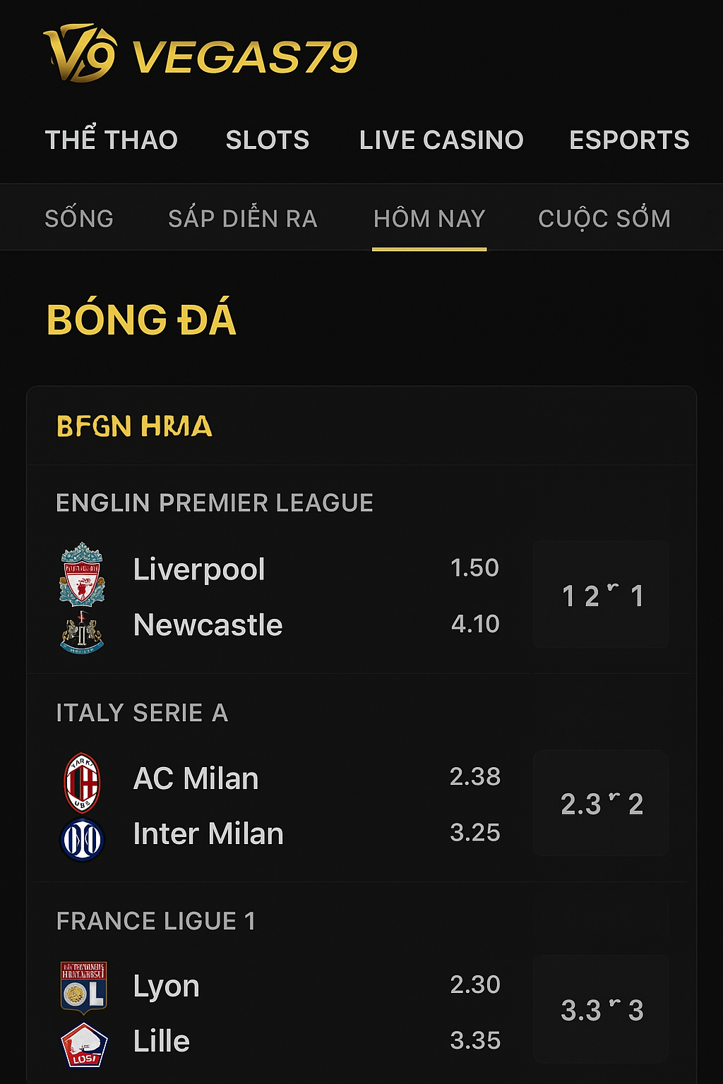 Vegas79 Thể Thao – Cá cược bóng đá & thể thao hot nhất 2025