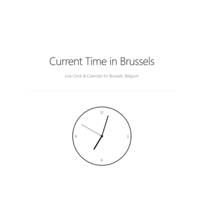 Time in Brussels Profile Picture