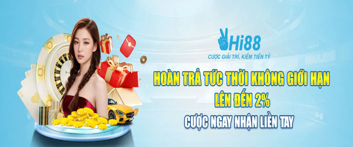 HI88 Trải nghiệm cược bóng đá đá gà slot game cực đỉnh Cover Image