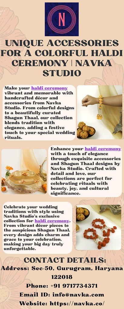 Unique Accessories for a Colorful Haldi Ceremony | Navka S… | Flickr
