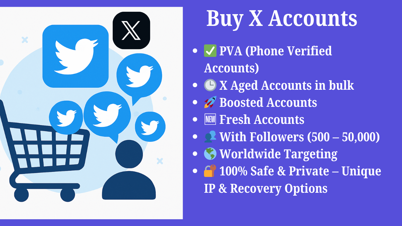 Buy Twitter Accounts – 100% Verified, Aged, With Real Followers