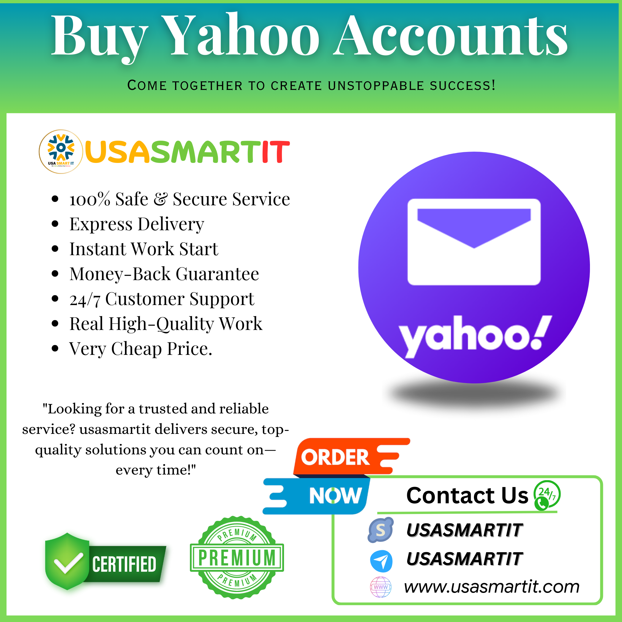 Buy Yahoo Accounts Reliable Safe & Verified for Instant Access