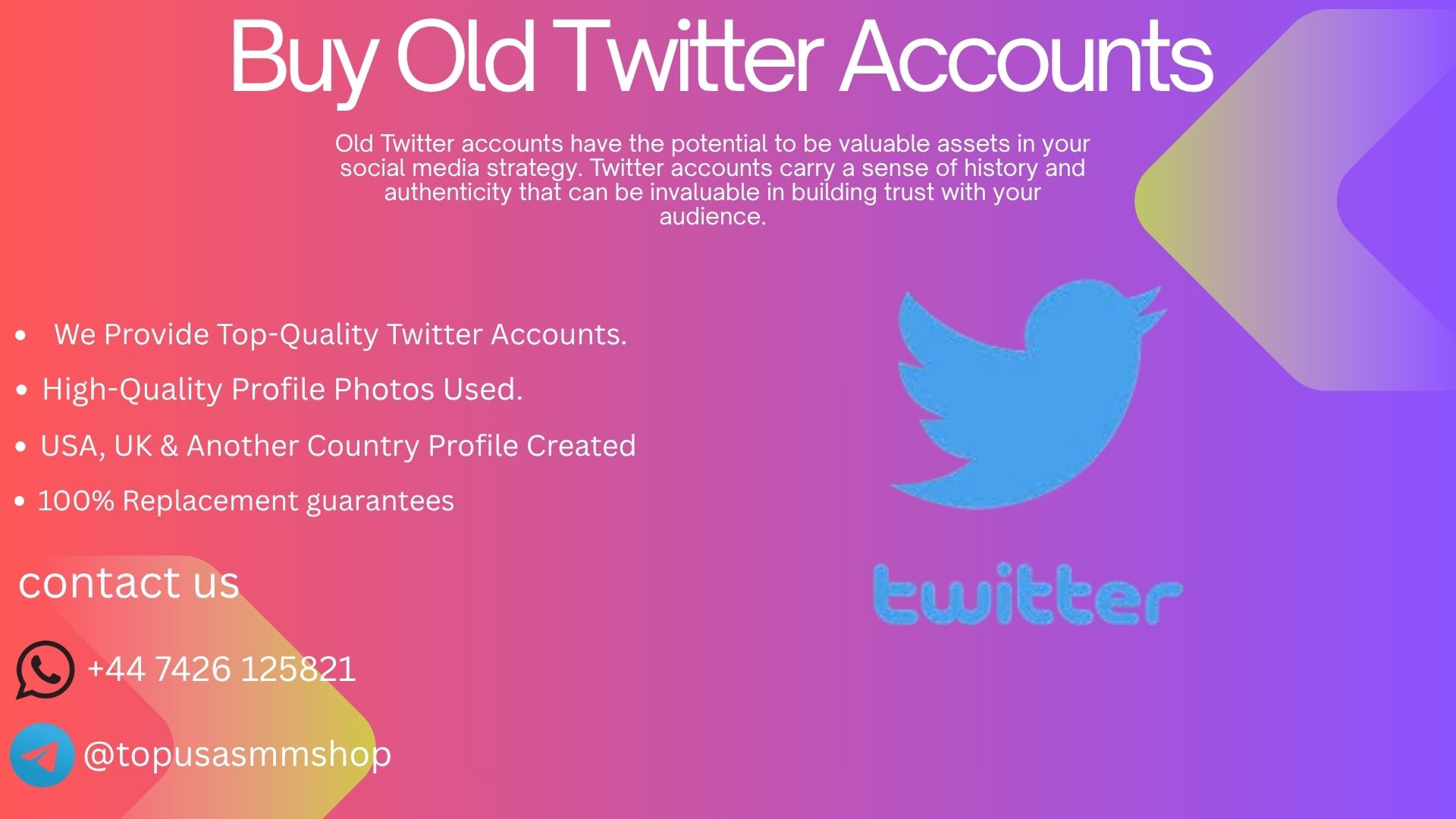 Buy Old Twitter Accounts Profile Picture