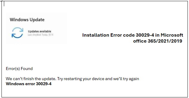 Fix Error code 30016-22 when attempting to install office 365